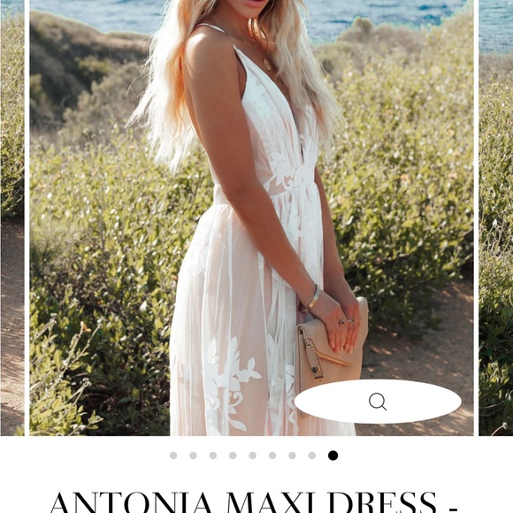 White lace maxi dress - Picture 9 of 10